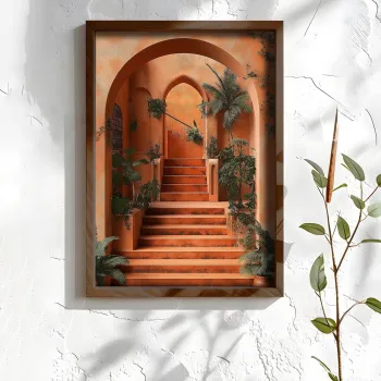 Tablou decorativ, NAL182-70, MDF, Lemn masiv, Multicolor imagine