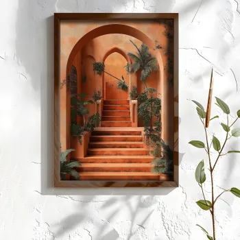 Tablou decorativ, NAL182-70, MDF, Lemn masiv, Multicolor imagine