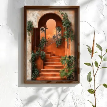 Tablou decorativ, NAL183-70, MDF, Lemn masiv, Multicolor imagine