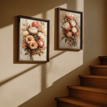 Tablou decorativ, NAL188-70, MDF, Lemn masiv, Multicolor imagine