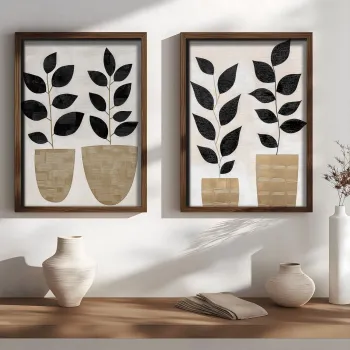 Tablou decorativ, NAL193-70, MDF, Lemn masiv, Multicolor imagine