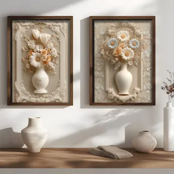 Tablou decorativ, NAL197-70, MDF, Lemn masiv, Multicolor imagine