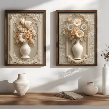 Tablou decorativ, NAL197-70, MDF, Lemn masiv, Multicolor imagine