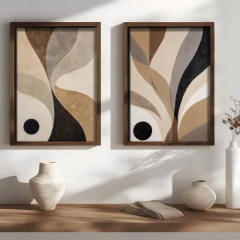 Tablou decorativ, NAL199-46, MDF, Lemn masiv, Multicolor imagine