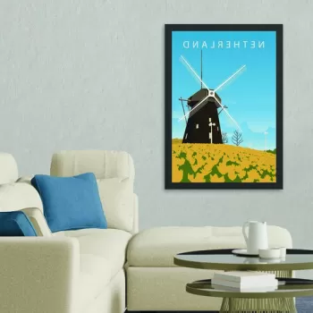 Tablou decorativ, Netherland (55 x 75), MDF , Polistiren, Multicolor imagine