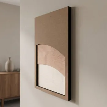 Tablou decorativ, Nexa, MDF, Dimensiuni: 33 x 68 cm, Multicolor imagine