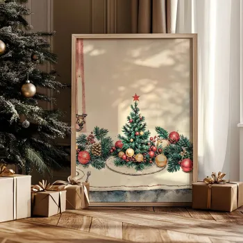 Tablou decorativ, Nwyearsngmdl13, MDF, Multicolor imagine