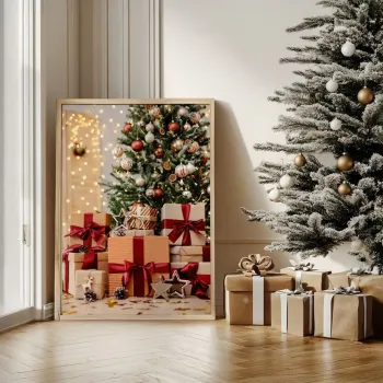 Tablou decorativ, Nwyearsngmdl58, MDF, Multicolor imagine