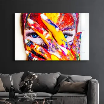 Tablou decorativ, OGLS-2084, Dimensiuni: 70 x 110 cm, Multicolor imagine