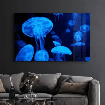 Tablou decorativ, OGLS-8061, Dimensiuni: 46 x 72 cm, Multicolor imagine