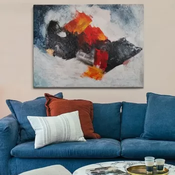 Tablou decorativ, OP1594970299, Canvas, Cadru: 100% LEMN (grosime: 3 cm), Multicolor imagine