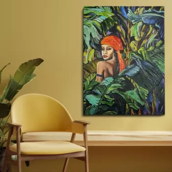 Tablou decorativ, OP1891465513, Canvas, Cadru: 100% LEMN (grosime: 3 cm), Multicolor imagine