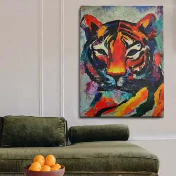 Tablou decorativ, OP2133002875, Canvas, Cadru: 100% LEMN (grosime: 3 cm), Multicolor imagine