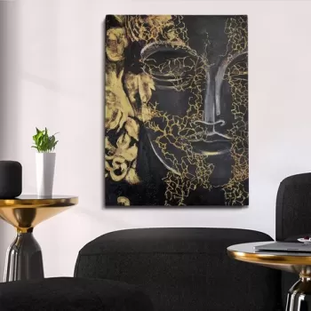 Tablou decorativ, OPG2007244436, Canvas, Cadru: 100% LEMN (grosime: 3 cm), Multicolor imagine