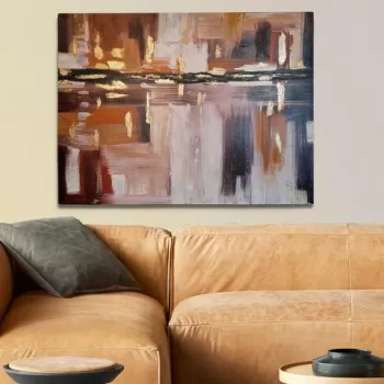 Tablou decorativ, OPG2121096884, Canvas, Cadru: 100% LEMN (grosime: 3 cm), Multicolor imagine