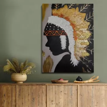 Tablou decorativ, OPG2129441609, Canvas, Cadru: 100% LEMN (grosime: 3 cm), Multicolor imagine