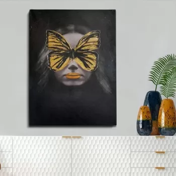 Tablou decorativ, OPG2165512977, Canvas, Cadru: 100% LEMN (grosime: 3 cm), Multicolor imagine