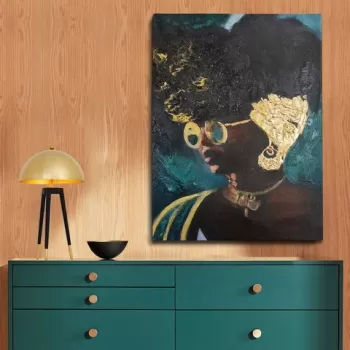 Tablou decorativ, OPG4343422, Canvas, Cadru: 100% LEMN (grosime: 3 cm), Multicolor imagine