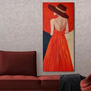 Tablou decorativ, OPL2002214282, Canvas, Cadru: 100% LEMN (grosime: 3 cm), Multicolor imagine