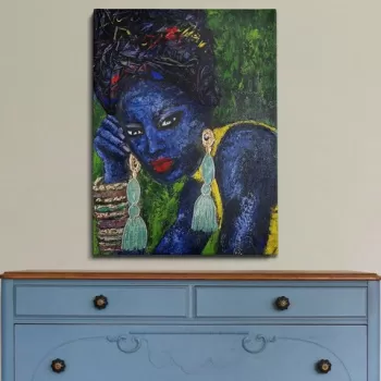 Tablou decorativ, OPL2012638208, Canvas, Cadru: 100% LEMN (grosime: 3 cm), Multicolor imagine