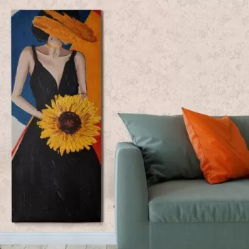 Tablou decorativ, OPL2161971083, Canvas, Cadru: 100% LEMN (grosime: 3 cm), Multicolor imagine