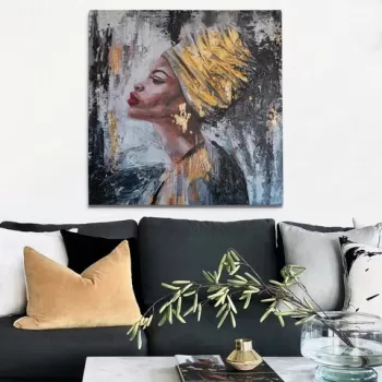 Tablou decorativ, OPL340522, Canvas, Cadru: 100% LEMN (grosime: 3 cm), Multicolor imagine