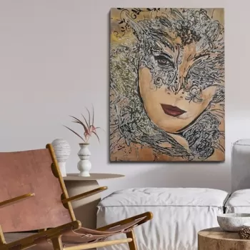 Tablou decorativ, OPS2032725074, Canvas, Cadru: 100% LEMN (grosime: 3 cm), Multicolor imagine