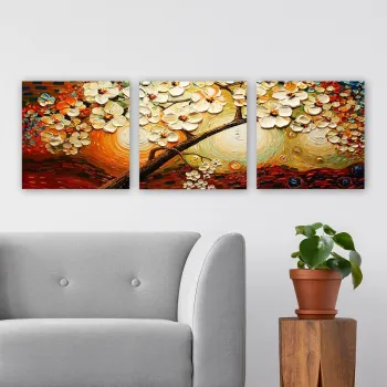 Tablou decorativ, PARTMDR08, PANZA, Lemn (Grosime: 3 cm, Multicolor imagine