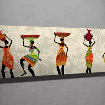 Tablou decorativ, PC040, Canvas, 30 x 80 cm, Multicolor imagine