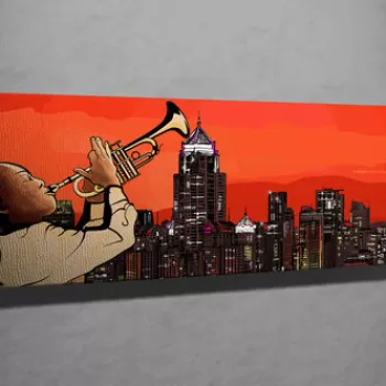 Tablou decorativ, PC045, Canvas, 30 x 80 cm, Multicolor imagine