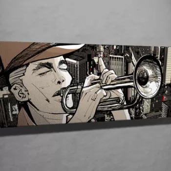 Tablou decorativ, PC046, Canvas, 30 x 80 cm, Multicolor imagine