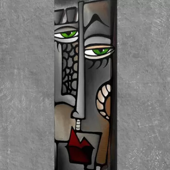Tablou decorativ, PC069, Canvas, 30 x 80 cm, Multicolor imagine
