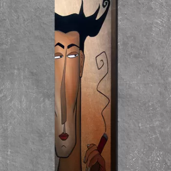 Tablou decorativ, PC071, Canvas, 30 x 80 cm, Multicolor imagine