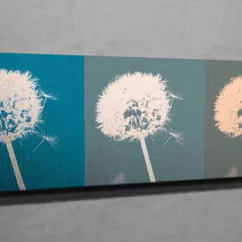 Tablou decorativ, PC073, Canvas, 30 x 80 cm, Multicolor imagine