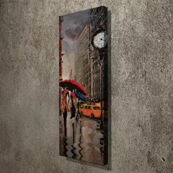 Tablou decorativ, PC078, Canvas, 30 x 80 cm, Multicolor imagine