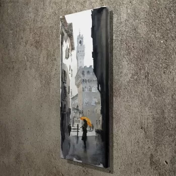 Tablou decorativ, PC080, Canvas, 30 x 80 cm, Multicolor imagine