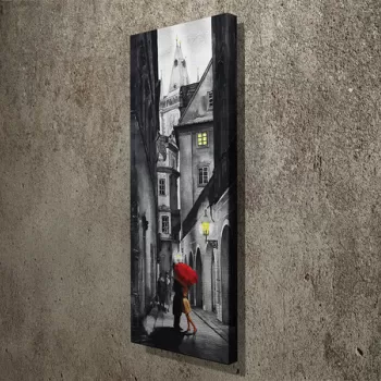 Tablou decorativ, PC081, Canvas, 30 x 80 cm, Multicolor imagine