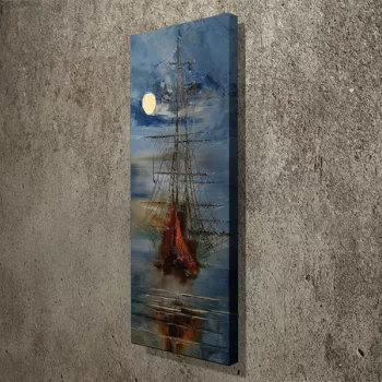 Tablou decorativ, PC085, Canvas, 30 x 80 cm, Multicolor imagine