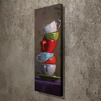 Tablou decorativ, PC086, Canvas, 30 x 80 cm, Multicolor imagine