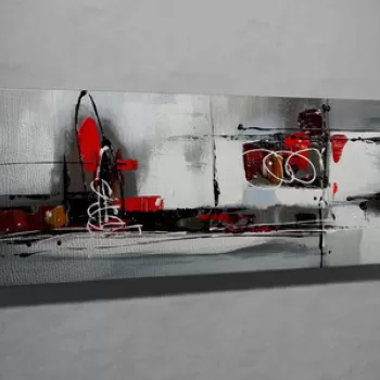 Tablou decorativ, PC090, Canvas, 30 x 80 cm, Multicolor imagine