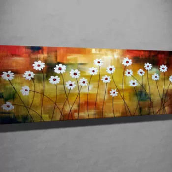 Tablou decorativ, PC146, Canvas, Lemn, Multicolor imagine