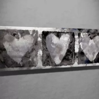 Tablou decorativ, PC155, Canvas, Lemn, Multicolor imagine