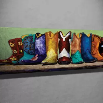 Tablou decorativ, PC171, Canvas, Lemn, Multicolor imagine