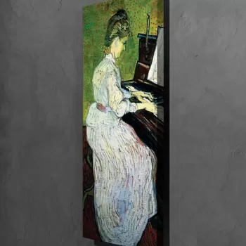 Tablou decorativ, PC184, Canvas, Lemn, Multicolor imagine