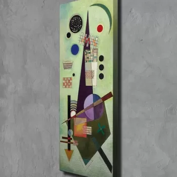 Tablou decorativ, PC189, Canvas, Lemn, Multicolor imagine