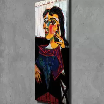 Tablou decorativ, PC191, Canvas, Lemn, Multicolor imagine