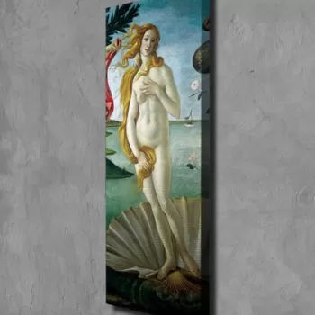 Tablou decorativ, PC195, Canvas, Lemn, Multicolor imagine