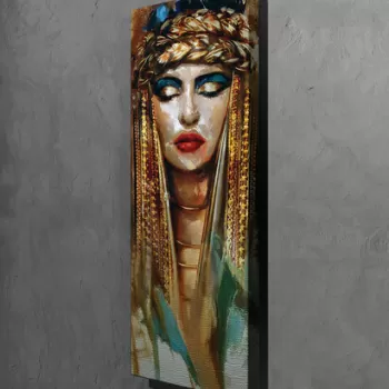 Tablou decorativ, PC219, Canvas, Lemn, Multicolor imagine