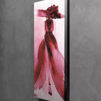 Tablou decorativ, PC225, Canvas, Lemn, Multicolor imagine