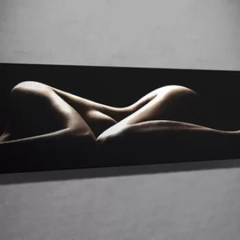 Tablou decorativ, PC230, Canvas, Lemn, Multicolor imagine